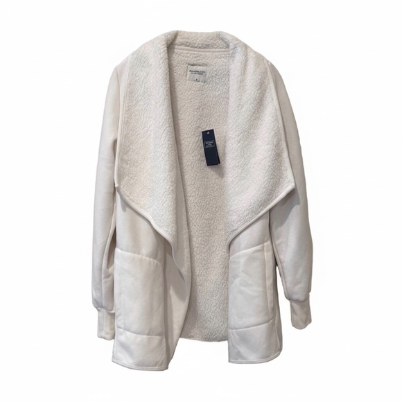 Abercrombie & Fitch Jackets & Blazers - Abercrombie & Fitch NWT Soft A&F cream open face jacket, medium